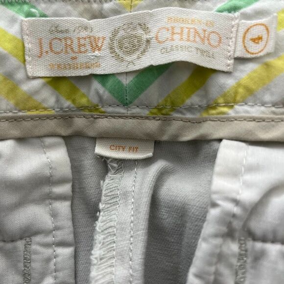 J.Crew Chino Short Shorts Size 4 Chambray Khaki Wash Cotton 3.75 Inseam Women's - Picture 6 of 7